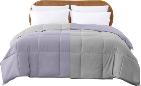 Modern Threads Down Alternative Reversible Comforter Purple/Silver Queen