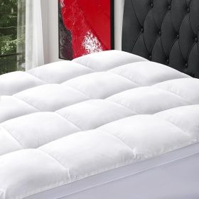 SOPAT Mattress Topper King Size Extra Thick Mattress Pad 8-21" Deep Pocket Soft Down Alternative Fill Mattress Protector Pillow Top Mattress Cove