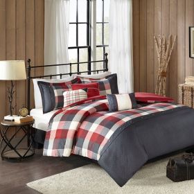 6 Piece Herringbone Duvet Cover Set