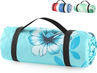 (2025 Upgrade) Extra Large Waterproof Picnic Blankets | Foldable Sandproof Beach Blanket N Outdoor Blanket | 5-Layer Machine Washable Soft Picnic (Color: Teal)