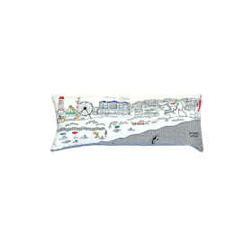 Long Beach Island NJ Pillow (Color: Day)